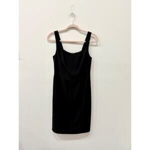 Tristan Sleeveless Sweetheart Neck Mini Bodycon Tank Dress Black Women's Size 2